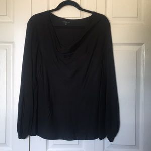 Theory cowel neck 100% silk shirt